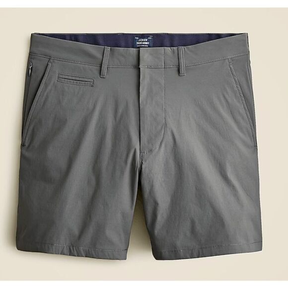J.‎ Crew Men's 7" tech shorts Coal Gray Size 38 NWOT - Picture 1 of 7